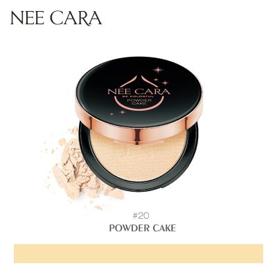 Nee Cara Soft Light Powder Cake N604 นีคาร่า แป้งพัฟผสมรองพื้น เนื้อเนียน คุมมัน มีส่วนผสมของสารกันแดด SPF25+++