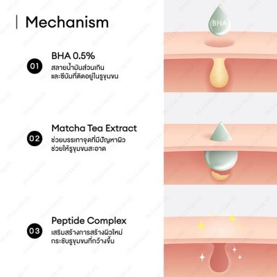 Dr.Ceuracle Vegan BHA & Matcha Ampoule (30ml) ดร.ซูราเคิล แอมพูลชาเขียว + BHA กระชับรูขุมขน ลดสิว คุมมัน