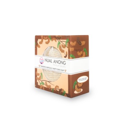 Nual Anong Herbs Tamarind Marigold Whip Foam Soap (100g) สบู่วิปโฟม สูตรมะขาม