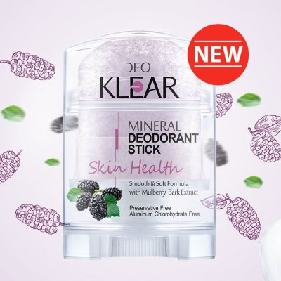  Deoklear ดีโอเคลียร์ Mineral Deodorant Stick (70g) มิเนอรัล ดีโอโดแรนท์ โรลออน สารส้ม