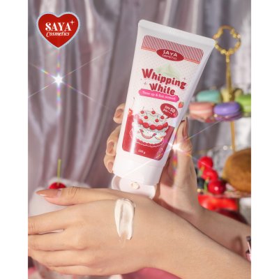 Saya Cosmetics Whipping White Tone Up & Sun Screen (150ml)วิปปิ้ง ไวท์ โทนอัพแอนด์ซันสกรีน กันแดดผิวกาย
