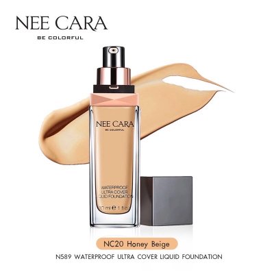Nee Cara Waterproof Foundation N589 นีคาร่า รองพื้น ปกปิดจุดด่างดำ กันน้ำกันเหงือ