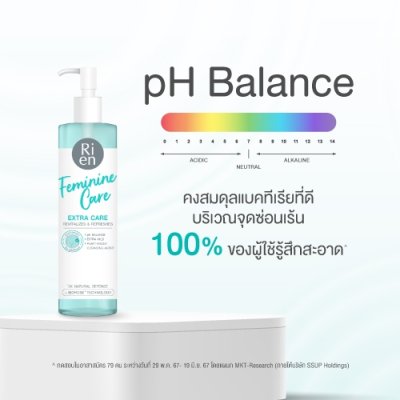 Ri en Feminine Care Cleansing Extra Care (140ml) ริ เอ็น เฟมินีน แคร์ คลีนซิ่ง เอ็กตร้า แคร์ ผลิตภัณฑ์ทำความสะอาดจุดซ้อน