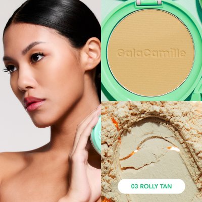 Gala Camille Rolly Pop Soft Matte Foundation Powder SPF 35 PA+++ (10g) กาล่า กามิลเล่ โรลลี่ ป๊อป ซอฟท์แมตต์ฟาวน์