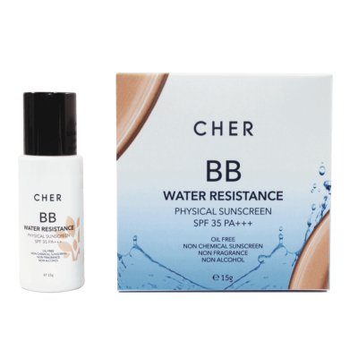 CHER SKINCARE BB Water Resistance Physical Sunscreen SPF 50 PA+++ เฌอ สกินแคร์ กันแดดบีบี สูตรลดสิว