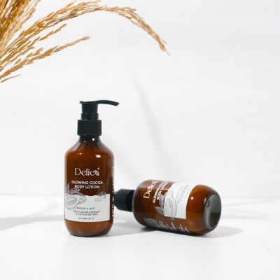 Delico Glowing Cocoa Body Lotion (200ml) เดลิโก้ โลชั่นบำรุงผิวกาย