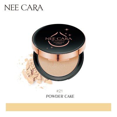 Nee Cara Soft Light Powder Cake N604 นีคาร่า แป้งพัฟผสมรองพื้น เนื้อเนียน คุมมัน มีส่วนผสมของสารกันแดด SPF25+++