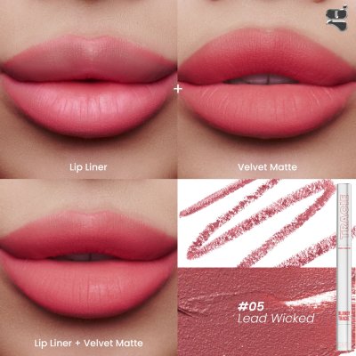 gala camille Blandy Tracie Lip (Liquid Lip 2.6 g Lip Liner 0.16 g) กาล่า กามิลเล่ แบลนดี้ เทรซี่ ลิป ลิปแบบ 2 IN 1