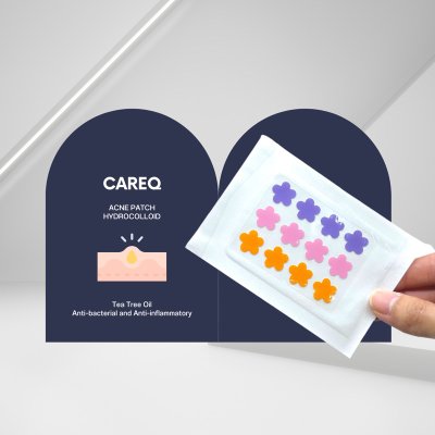 CareQ Acne Patch Hydrocolloid แคร์คิว แผ่นแปะสิว ดูดสิว สิวยุบ