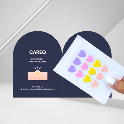 CareQ Acne Patch Hydrocolloid แคร์คิว แผ่นแปะสิว ดูดสิว สิวยุบ