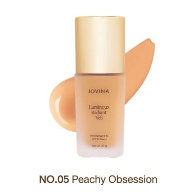 Jovina Luminous Radiant Veil Foundation SPF 30 PA+++ โจวีน่า รองพื้นที่ให้การปกปิดแบบ Medium - Full Coverage
