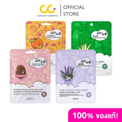 Esfolio Pure Skin Essence Mask Sheet (25ml) เอสโฟลิโอ แผ่นมาส์กหน้า