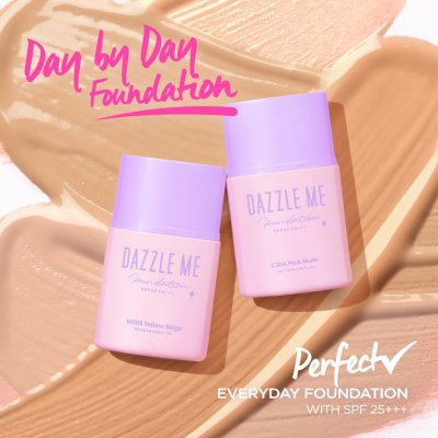 Dazzle Me Day By Day Foundation แดซเซิล มี รองพื้นเนื้อลิขวิด บางเบา ติดทน