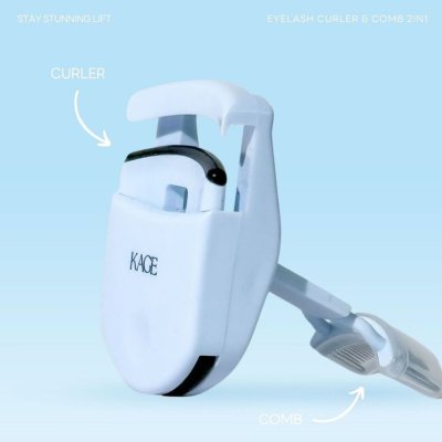 Kage Eyelash Curler & Comb 2 In 1 คาเกะ ที่ดัดขนตาขนาดกะทัดรัดพร้อมกับแปรงเกลี่ย