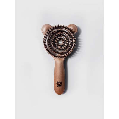 Yao Hairbrush Little Moving Teddy Boar Brush เย่า แปรงหวีผม สำหรับเด็ก รุ่นหมีน้อย ขนหมูป่า บำรุงเส้นผม