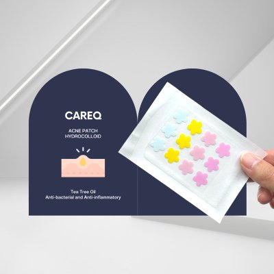 CareQ Acne Patch Hydrocolloid แคร์คิว แผ่นแปะสิว ดูดสิว สิวยุบ