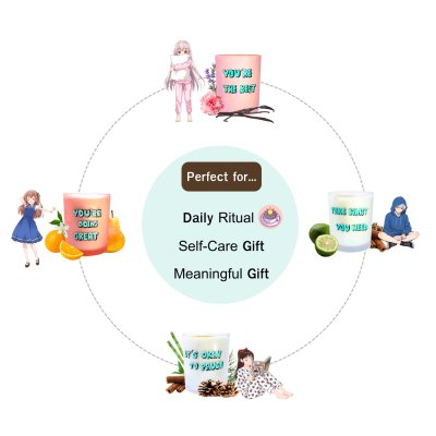 Whole Dream Island You'Re Wax Candle (150g) เทียนหอมไขถั่วเหลือง