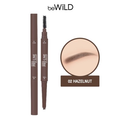 (ใช้โค้ดเหลือ 64.-) BeWiLD Proline Eyebrow บีไวลด์ ดินสอเขียนคิ้ว เนื้อนุ่มลื่น เม็ดสีแน่น กันน้ำ กันเหงื่อ ติดทน