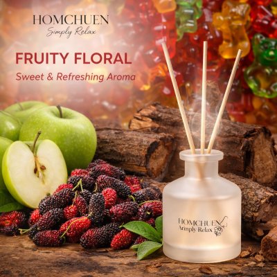 Homchuen Aroma Reed Diffuser (70ml) ก้านไม้หอมปรับอากาศกลิ่นอโรม่า 70 ml.