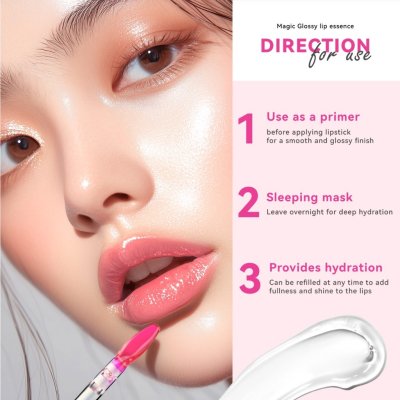 Terra Pafe Magic Glossy Lip Essence Baby Ruby เทอร่า พาเฟ่ ลิปเอสเซนส์เนื้อใสฉ่ำวาว