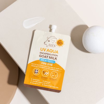 Sis's UV Aqua Encapsulation Goat Milk SPF 50 PA ++++ ซิสส์ ครีมกันแดด เติมความชุ่มชื้นให้ผิว