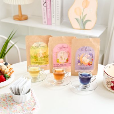 Teatopia Harmony Gut-Perpermint Tea with Ginger (1 กล่องมี10 ซอง) ฮาร์โมนี่กัท-ชาเปปเปอร์มินต์ผสมขิง