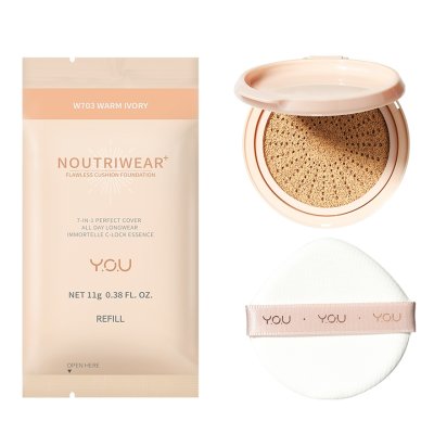 Y.O.U NoutriWear+ Flawless Cushion Refill ยู คุชชั่นมอบการปกปิดขั้นสุด 7-in-1 เพื่อผิวสวยตลอดทั้งวัน
