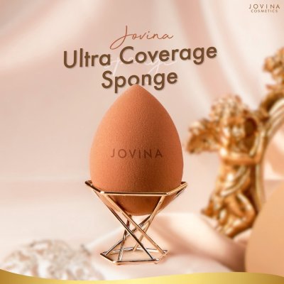 Jovina Ultra Coverage Sponge โจวีน่า ฟองน้ำไข่ยักษ์ บราวน์ชูการ์ (สีน้ำตาล)