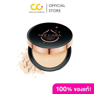 Nee Cara Soft Light Powder Cake N604 นีคาร่า แป้งพัฟผสมรองพื้น เนื้อเนียน คุมมัน มีส่วนผสมของสารกันแดด SPF25+++