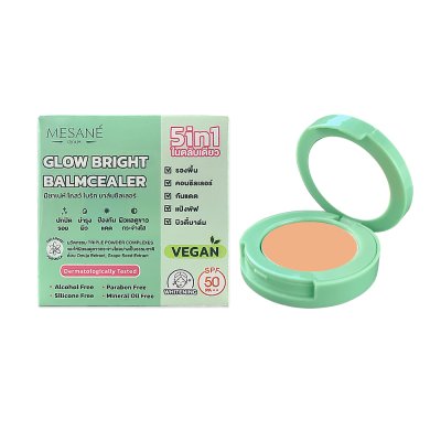 Mesane Glow Bright Balmcealer (2g) มีซาเน่ห์ แป้ง เนื้อบาล์ม สูตรเพื่อผิวกระจ่างใส บางเบา
