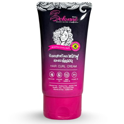 Belonne Brazilian Curly Style Hair Curl Cream บีลอนเน่ ครีมจับลอนผมหยิก