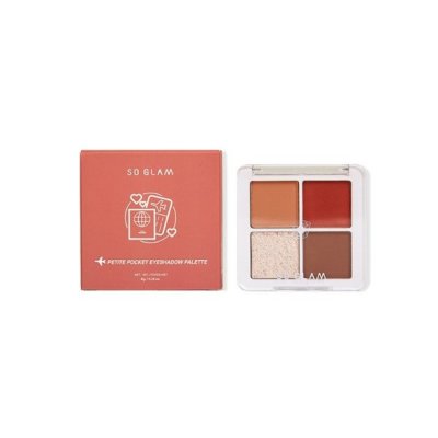 [2 ชิ้น 259.-] So Glam Petite Pocket Eyeshadow Palette โซ แกลม พาเลทอายแชโดว์ 4 เฉดสีในตลับเดียว
