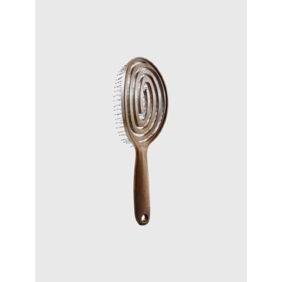 Yao Hairbrush Scalp Moving Vent Brush (Wooden Texture) เย่า แปรงหวีผม สำหรับผู้ชาย และคนผมบาง