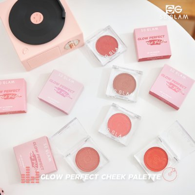 So Glam Glow Perfect Cheek Palette โซ แกลม บลัชออนเนื้อ ครีมโมจิ