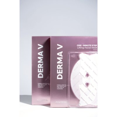 Makieky Derma V One Minute Step Lifting Facial Mask (1 Set/5 Sheet) มาร์คีกี้ เดอร์มา วี วัน มินิท สเต็ป ลิฟติ้ง เฟเชียล