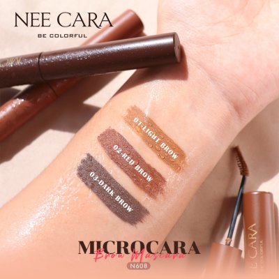 Nee Cara Microcara Brow Mascara N608 (6g) นีคาร่า มาสคาร่าคิ้ว 608