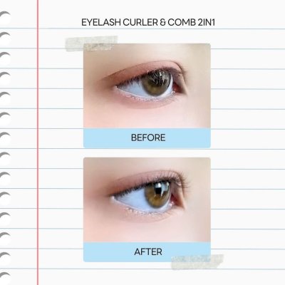Kage Eyelash Curler & Comb 2 In 1 คาเกะ ที่ดัดขนตาขนาดกะทัดรัดพร้อมกับแปรงเกลี่ย