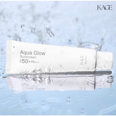 Kage Aqua Glow Sunscreen SPF 50 + PA+++ (50g) คาเกะ  อควา โกล ซันสกรีน เอสพีเอฟ 50 + พีเอ +++
