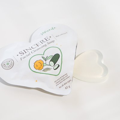 Seño Sincere Facial Cleansing Soap ซินญอ สบู่ซินเซีย ลดสิว ลดความมัน เนียนนุ่ม ชุ่มชื้น