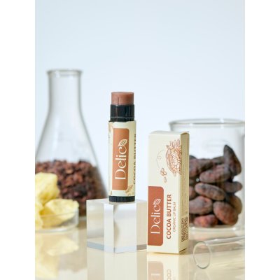 Delico Cocoa Butter Organic Lip Balm (5g) เดลิโก้ ลิปบาล์มออร์แกนิคโกโก้บัตเตอร์