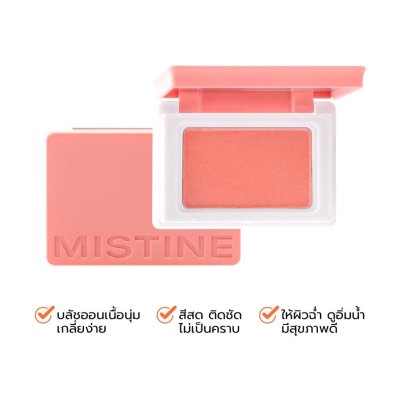 Mistine Swatch Me Blusher มิสทีน บลัชออน เนื้อเนียน เกลี่ยง่าย 10 โทนสี สีติดชัด