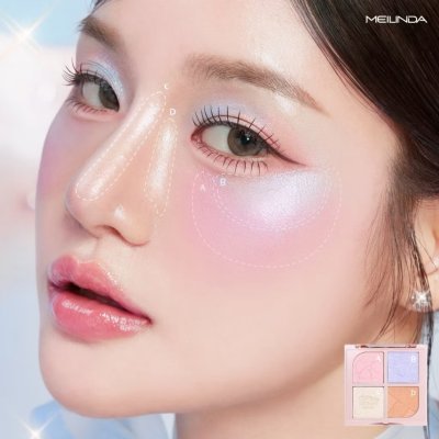 Meilinda Chiffon Ribbon (3.5g) บรอนเซอร์ & เฉดดิ้ง