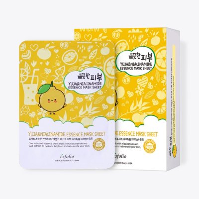 Esfolio Pure Skin Essence Mask Sheet (25ml) เอสโฟลิโอ แผ่นมาส์กหน้า