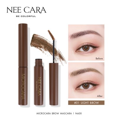 Nee Cara Microcara Brow Mascara N608 (6g) นีคาร่า มาสคาร่าคิ้ว 608