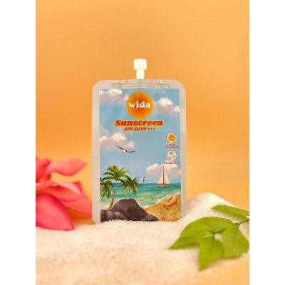 Wida Sunscreen Cream (5g) วิดา กันแดดไม่ผสมรองพื้น
