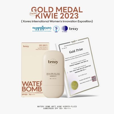 TERRY Watery Bomb Anti Acne Hybrid-Fluid Sunscreen SPF50+ PA++++ (20ml ขวดเล็ก) ครีมกันแดด
