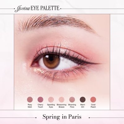 Jovina in Paris Eye Palette (14.5g) โจวีน่า พาเลตอายแชโดว์ ภายใต้คอนเซ็ปต์สองฤดูในเมืองปารีสสุดโรแมนติก
