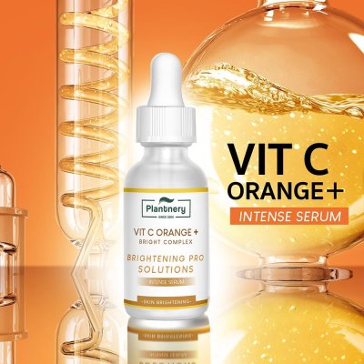 Plantnery Vit C Orange&Lemon Bright Complex Intense Serum (30ml) แพลนเนอรี่ เซรั่มวิตามินซีเข้มข้น 6 ชนิดบูสผิวใส
