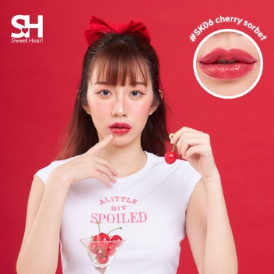 Sweet Heart Sweet Kiss Satin Lipstick สวีทฮาร์ท ลิปสติกเนื้อซาติน
