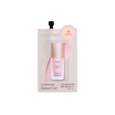 Jovina Luminous Radiant Veil Foundation SPF 30 PA+++ (7g) โจวีน่า ลูมินอส เรเดียนท์ เวล ฟาวน์เดชัน เอสพีเอฟ 30 พีเอ+++